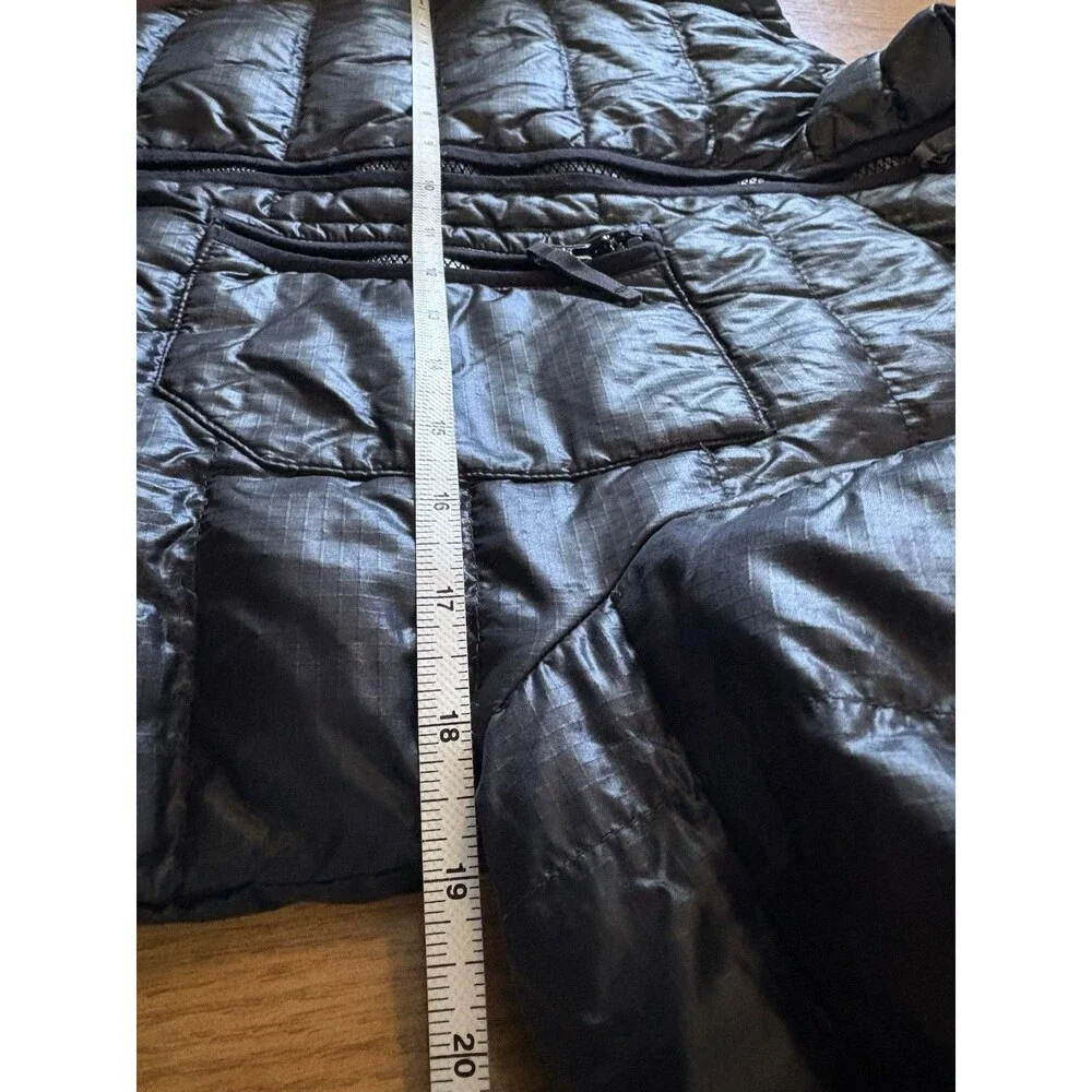 J Crew Black Down Filled Lightweight Mock Neck Puffer Jacket Size Small